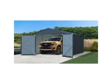 Kovová garáž 3,8 x 6 m se sedlovou střechou Antracit Riwall PRO RMCG 20x13 Anthracite