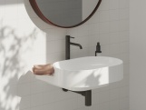 Ravak ES 014.20BLM Umyvadlová stojánková baterie 250 mm bez výpusti, černá matná