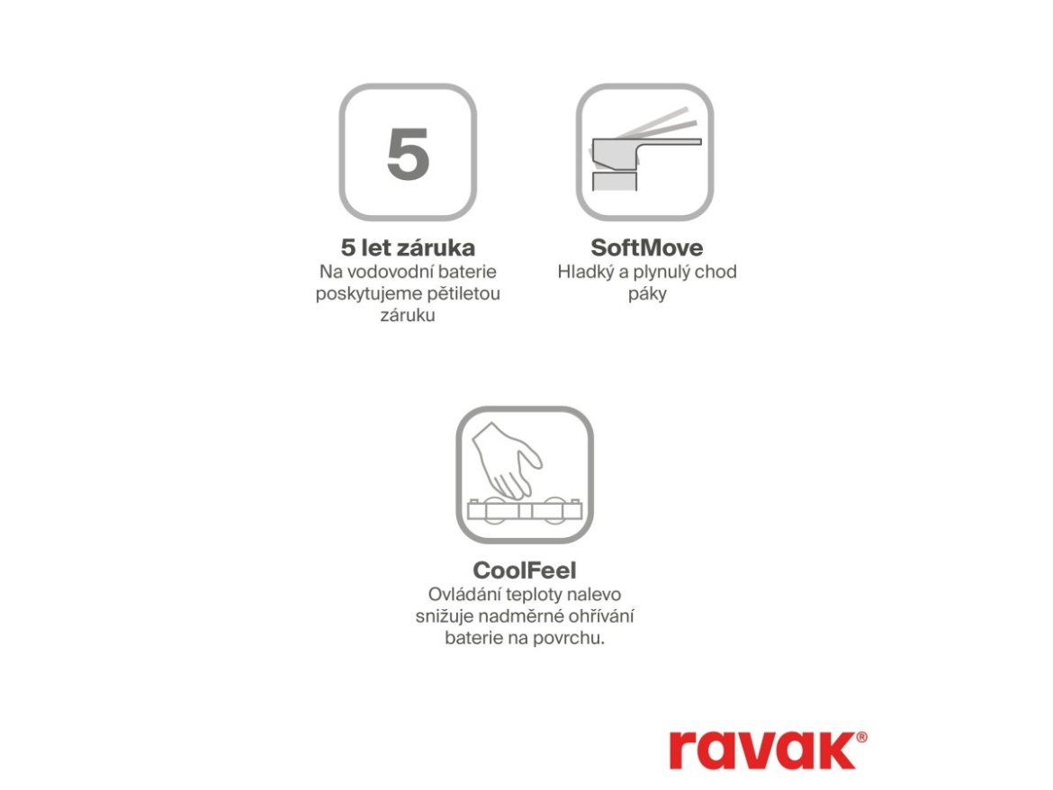 Ravak CR II 032.20BL.+S Sprchová nástěnná baterie se sprchovým setem, černá