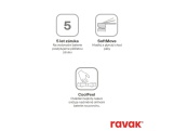 Ravak CR II 032.20BL.+S Sprchová nástěnná baterie se sprchovým setem, černá