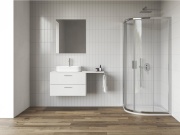 Ravak NBLCP4 80x80, čierna+transparent