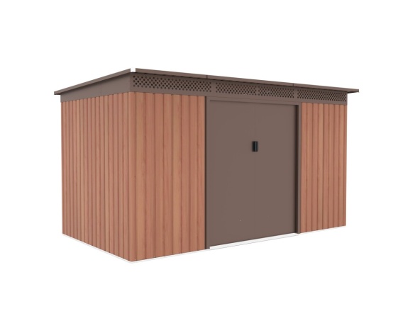 G21 Zahradní domek  GRAH 700 - 340 x 206 cm, hnědý
