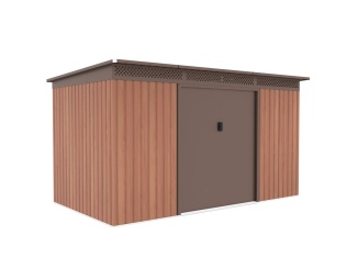 Zahradní domky –  G21 Zahradní domek  GRAH 700 - 340 x 206 cm, hnědý