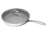 G21 Pánev  Gourmet Miracle 28 cm s poklicí, nerez/greblon