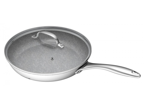 G21 Pánev  Gourmet Miracle 28 cm s poklicí, nerez/greblon