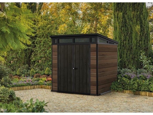 Keter Zahradní domek  Signature 7x7 Walnut, s podlahou