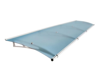 Vchodové stříšky Scobax –  Savespot Fine L 270 x 95 cm, strieborná/modrá