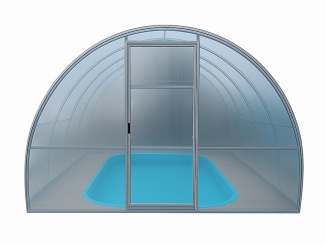 Zastřešení bazénu –  Scobax Nautilus tyrkysová, 6 mm, 6,0 x 3,0 m