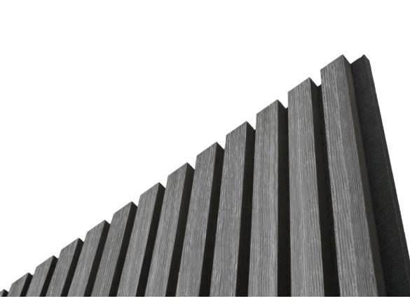 G21 Akustický panel  270x60,5x2,1 cm, tmavě šedý dub