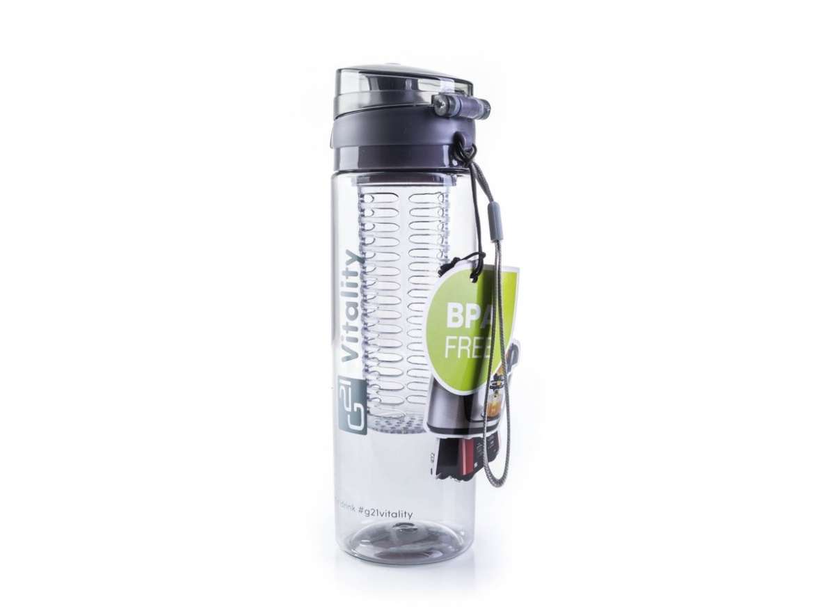 G21 Láhev  na smoothie/juice, 600 ml, šedá