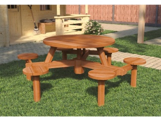 Stoly –  Tuindeco Rondo picnic table