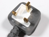 Příslušenství k vysoušečům Jet Dryer Napájecí kabel - UK vidlice BS1363 (Type G) / konektor IEC C13  - šedý