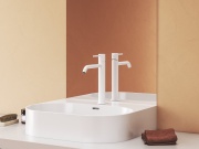 Ravak ES 014.20BLM Umyvadlová stojánková baterie 250 mm bez výpusti, černá matná