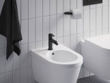Ravak PU 055.20BLM Bidetová batéria 151 mm s odtokovou armatúrou ClickClack, čierna matná