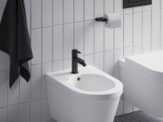 Ravak PU 055.20BLM Bidetová batéria 151 mm s odtokovou armatúrou ClickClack, čierna matná