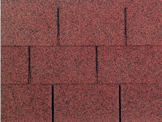 Asfaltové střešní šindele –  Guttatec 4TAB asfaltový šindeľ 100 x 33 cm červená terakota 3 m²