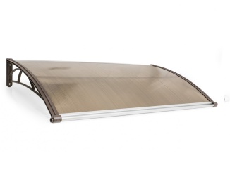 Valtellina –  Vchodová strieška Valtellina hnedá/bronz, 120 x 82 cm