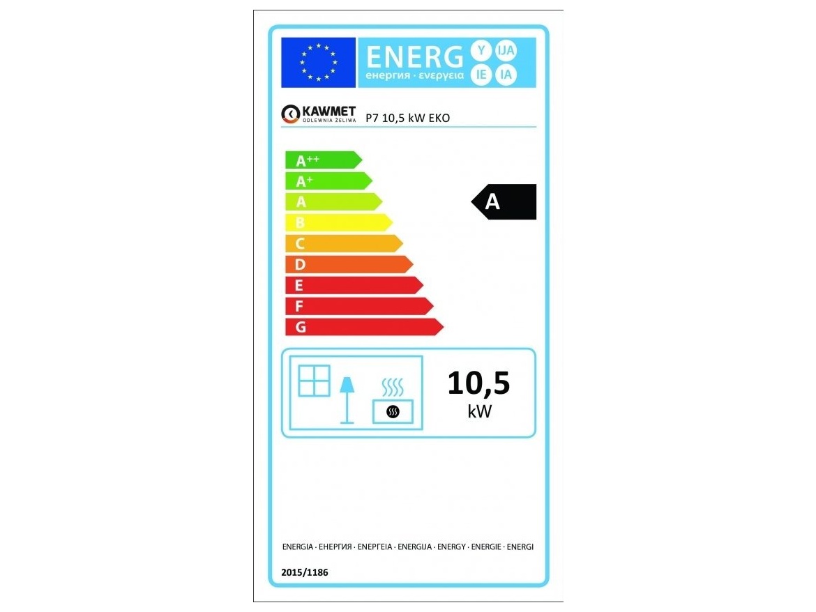 Kawmet Litinová krbová kamna P7 LB s varnými plotnami - 10,5 kW ECO