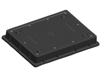 Poklopy Globax –  Poklop Globax Kompotech (s vodotěsným těsněním) 600 x 900 mm, 100 mm, D400 45 mm, 600 x 900 mm, D400