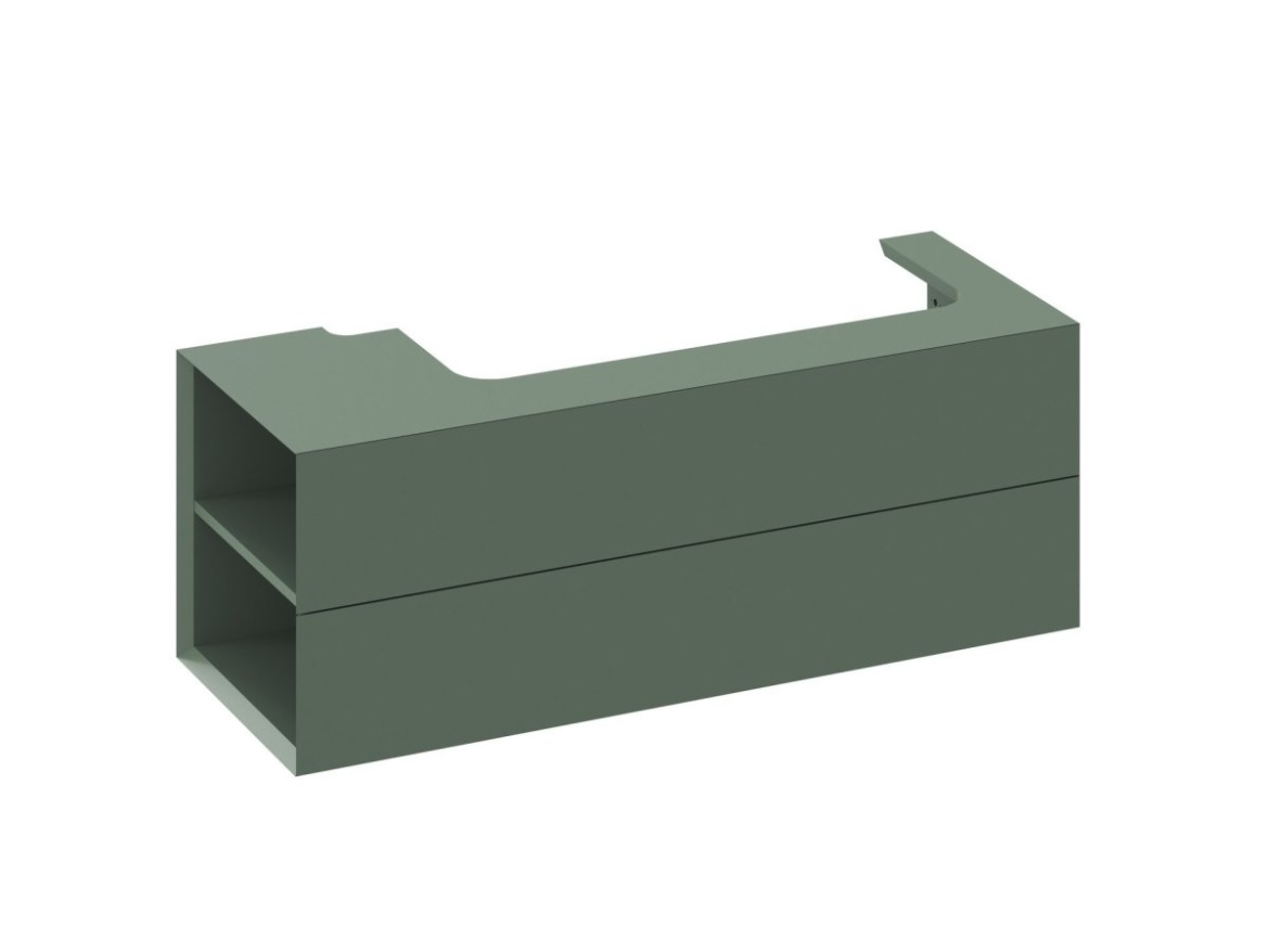 Ravak SD Lite 120 L skrinka pod umývadlo Grey Green