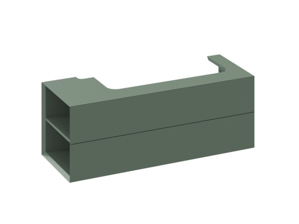 Ravak SD Lite 120 L skrinka pod umývadlo Grey Green
