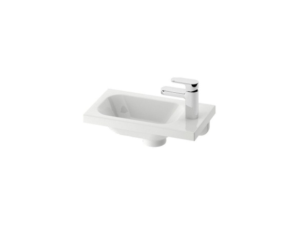 Ravak Umývadlo Chrome 40 L, s otvorom pre batériu, bez prepadu
