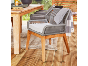 Zahradní křeslo Tuindeco Teak chair Granada with cushion