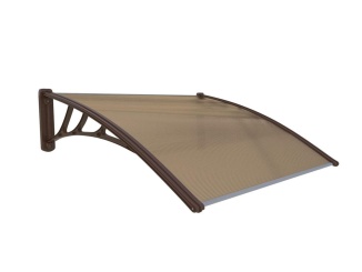 Vchodové stříšky Scobax –  Savespot Antirain 120 x 80 cm hnedá / bronz