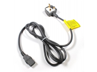 Příslušenství –  Jet Dryer Napájecí kabel - UK vidlice BS1363 (Type G) / konektor IEC C13  - šedý