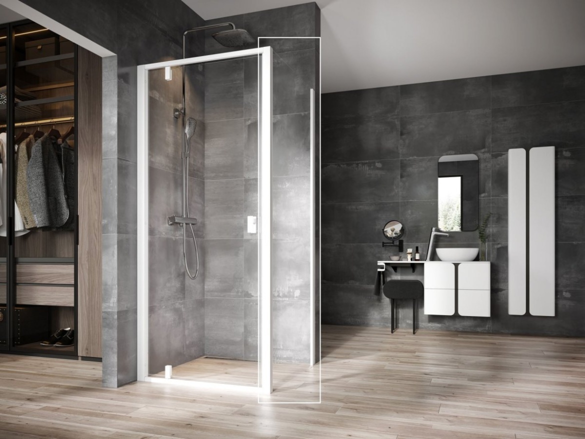 Ravak NPSS 80, lesk+transparent