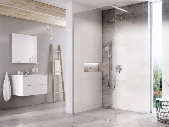 Ravak Walk-In Wall Set 70, bílá matná+transparent