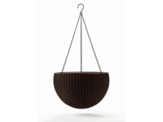 Květináče –  Keter Květináč  Hanging Sphere whiskey hnědý