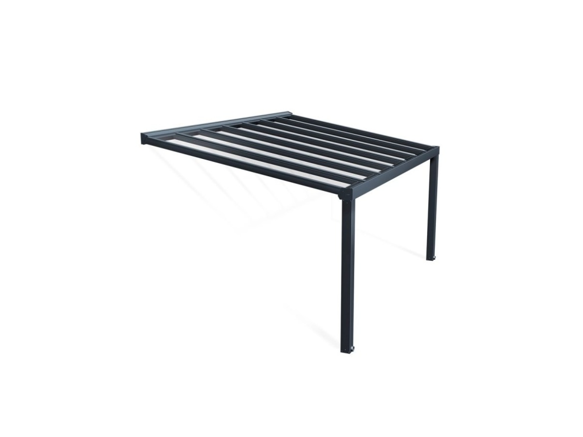 Luxusní hliníková (montovaná) pergola Palram - Canopia Stockholm 3,4 x 5,2 antracit