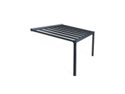 Luxusní hliníková (montovaná) pergola Palram - Canopia Stockholm 3,4 x 5,2 antracit