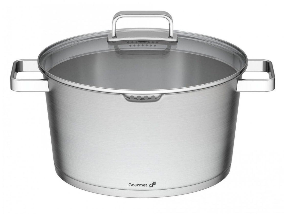 G21 Sada nádobí  Gourmet Magic s cedníkem, 4 díly, nerez