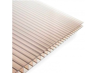 Konstrukční prvky –  Ultraplast EU Polykárbonátová komůrková deska bronz 10mm BASIC