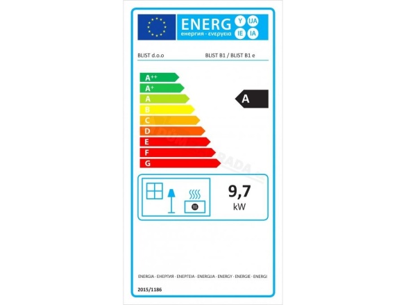 Blist Krbová kamna  B1 eko - 9kW + příslušenství