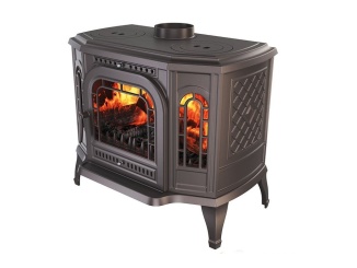 Topení –  Kawmet Litinová krbová kamna P7 LB s varnými plotnami - 10,5 kW ECO + příslušenství