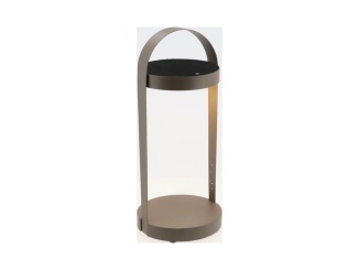 Dobíjecí lucerny –  COSI Stolní lampa Cosilura, hnědá espresso
