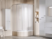 Ravak SKCP4 90x90, Sabina bílá+pearl