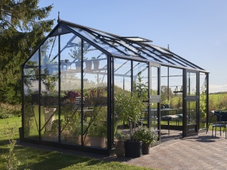 Jubii 60 –  Juliana Jubii 60 5,1 m x 3,0 m, čierna, kalené sklo 3 mm