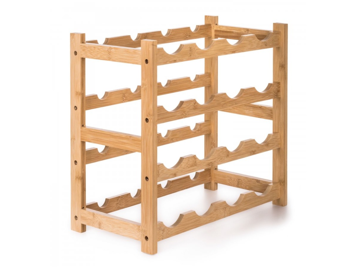 G21 Stojan na víno  na 16 lahví, bambusový