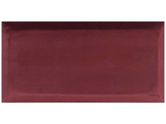 Čalouněné panely –  Riwiera Rectangle 60x30 cm tmavo červená
