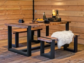 Zahradní nábytek – Tuindeco Teak dinner set Wellington