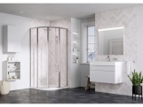 Ravak SKCP4 90x90 195, čierna+pearl
