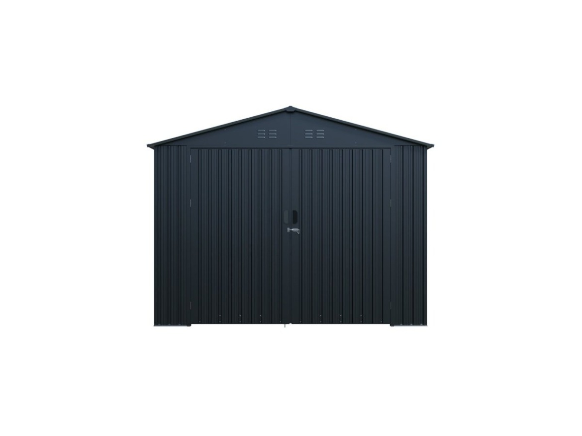 Kovová garáž 3 x 6 m se sedlovou střechou Antracit Riwall PRO RMCG 20x10 Anthracite