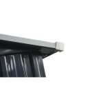 Zahradní domek kovový 2,4 x 1,7 m se sedlovou střechou Antracit Riwall PRO RMSA 6x8 Anthracite