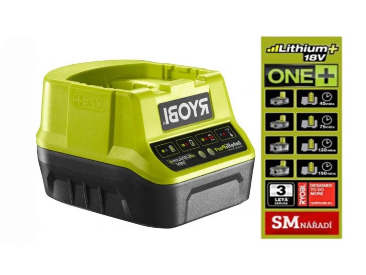 Baterie a nabíječka Ryobi RC18120
