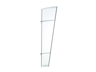 Vchodové stříšky Scobax –  Bočná stena Savespot XL 167 x 85 cm strieborná / opál