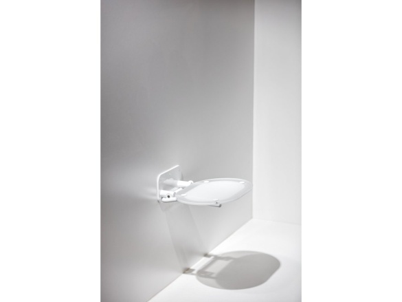 Ravak Sedadlo Chrome, clear/biela